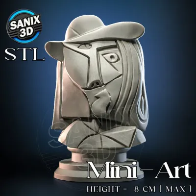 Mini-Art / Weeping Woman - Pablo Picasso ( STL File )