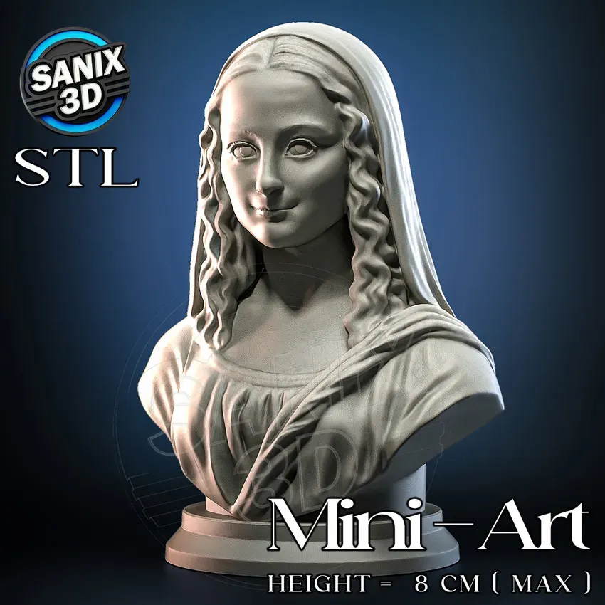 Mini-Art / Mona Lisa - Leonardo da Vinci ( STL File )