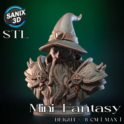 Mini-Fantasy / Dark Wizard ( STL File )