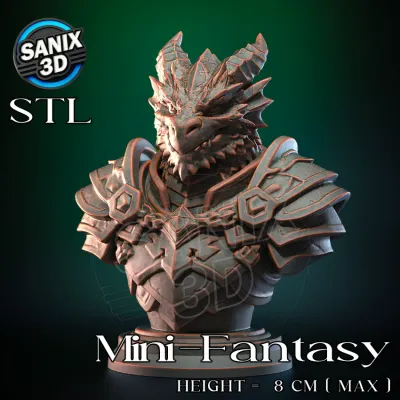 Mini-Fantasy / Dragon Knight ( STL File )