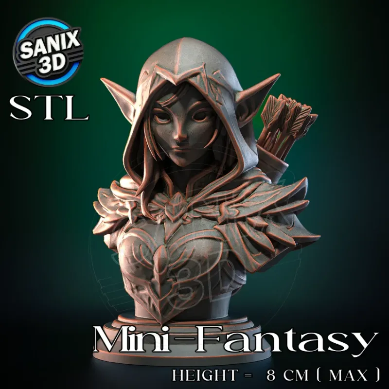 Mini-Fantasy / Elf Ranger ( STL File )