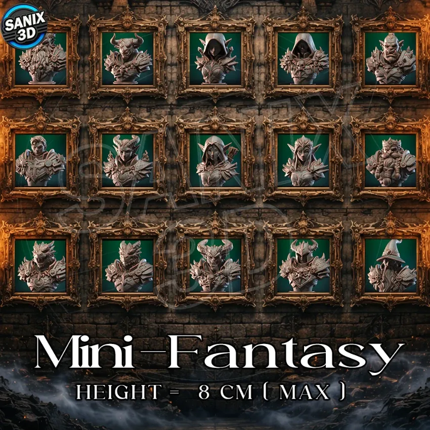 Mini-Fantasy / March Collection 2026 - Set of 15 Models ( STL Files )