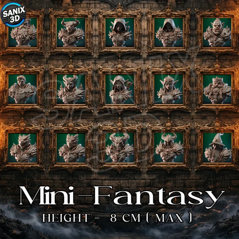 Mini-Fantasy / March Collection 2026 - Set of 15 Models ( STL Files )