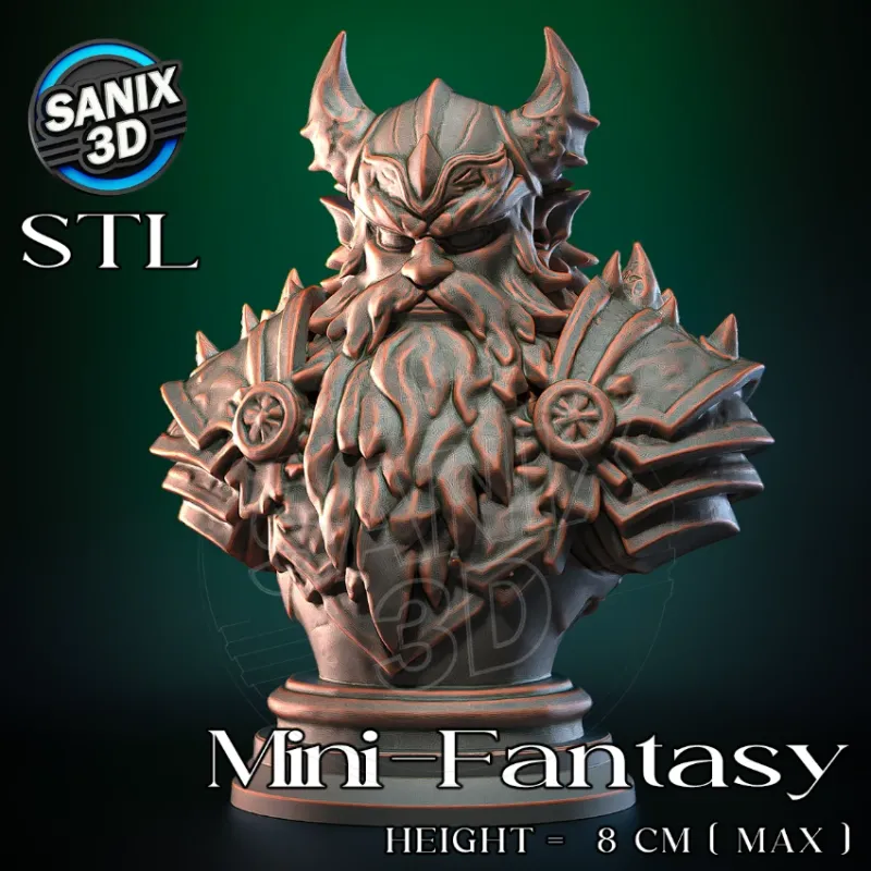 Mini-Fantasy / Chaos Dwarf ( STL File )