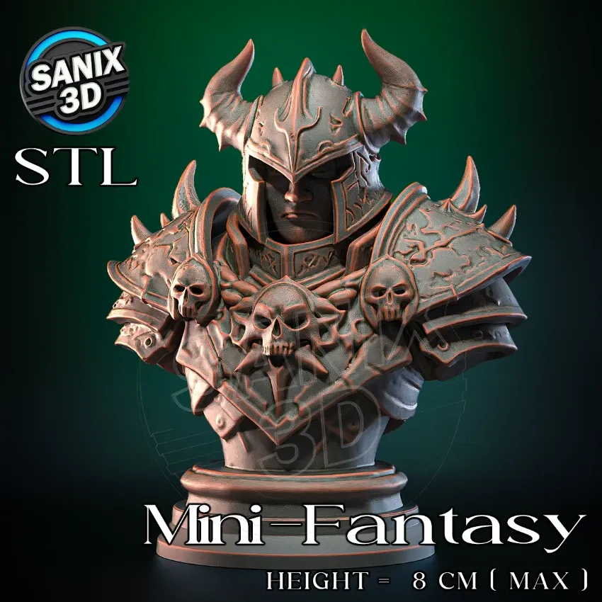 Mini-Fantasy / Death Knight ( STL File )