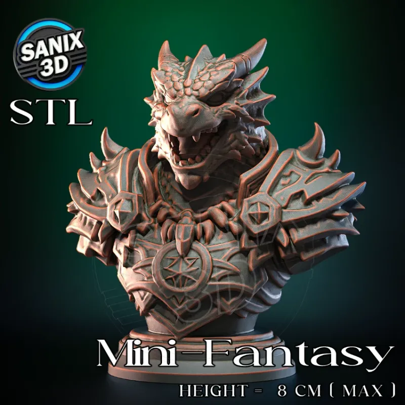 Mini-Fantasy / Dragon Warrior ( STL File )