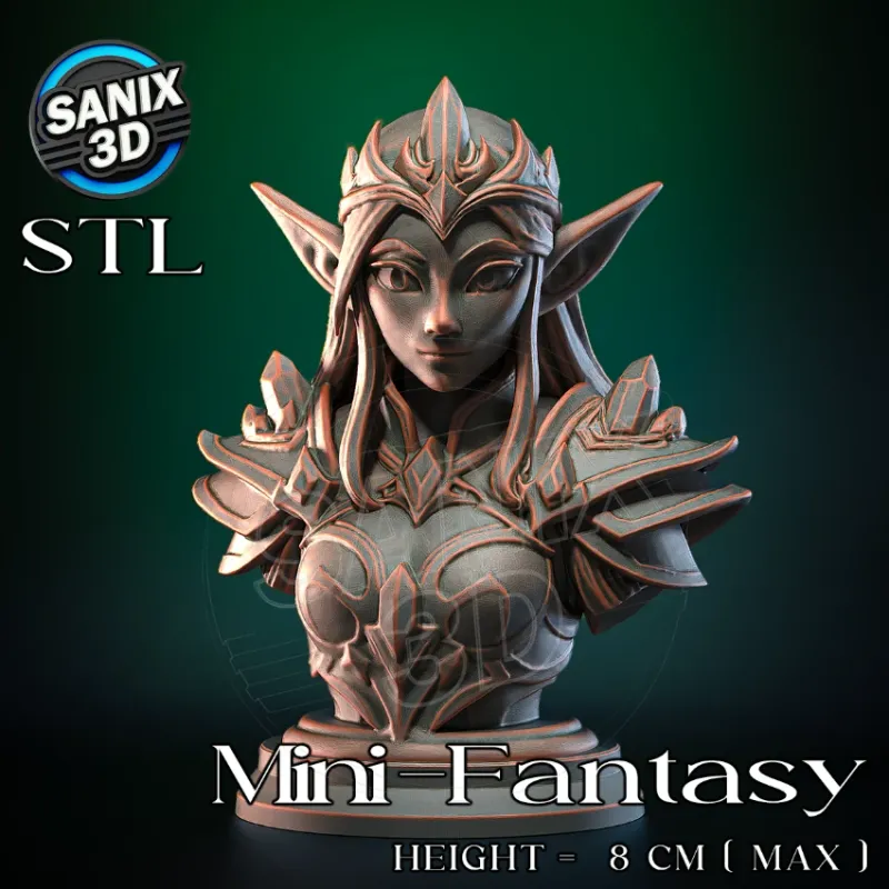 Mini-Fantasy / Elf Queen ( STL File )