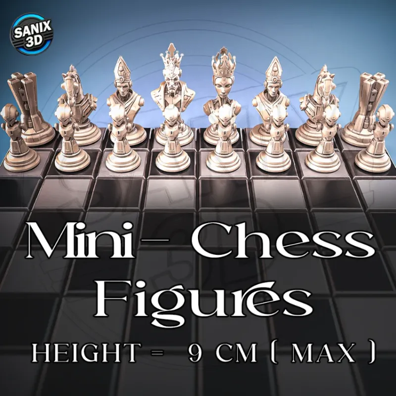 Mini-Chess Figures ( Sci-Fi ) / April Collection 2026 ( STL Files )