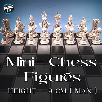Mini-Chess Figures ( Sci-Fi ) / April Collection 2026 ( STL Files )