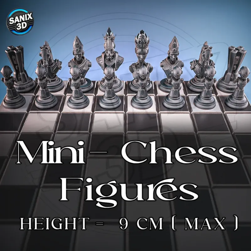 Mini-Chess Figures ( Sci-Fi ) / April Collection 2026 ( STL Files )