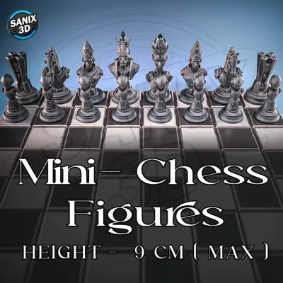 Mini-Chess Figures ( Sci-Fi ) / April Collection 2026 ( STL Files )