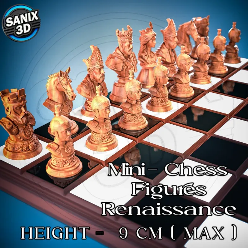 Mini-Chess Figures ( Renaissance ) / May Collection 2026 ( STL Files )