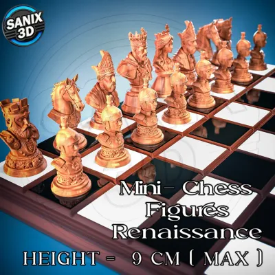 Mini-Chess Figures ( Renaissance ) / May Collection 2026 ( STL Files )