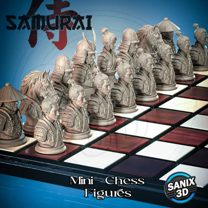 Mini-Chess Figures ( SAMURAI ) / June Collection 2026 ( STL Files )