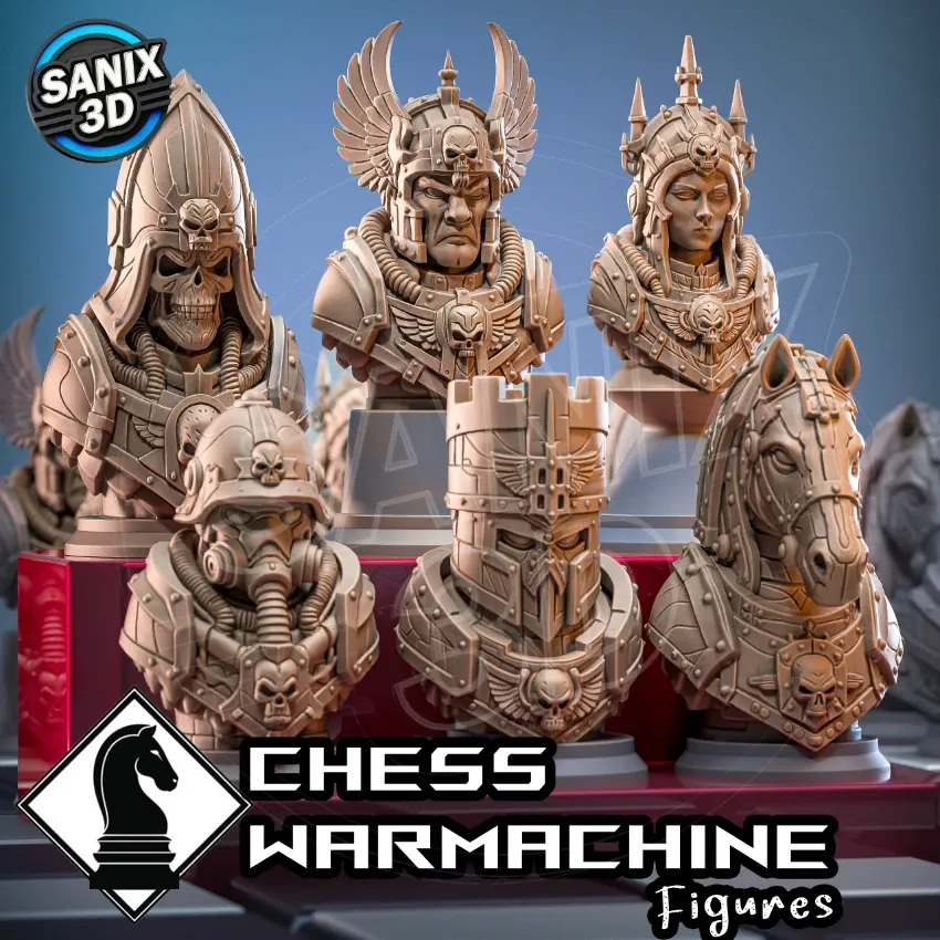 Chess Figures ( WARMACHINE ) / July Collection 2026 ( STL Files )