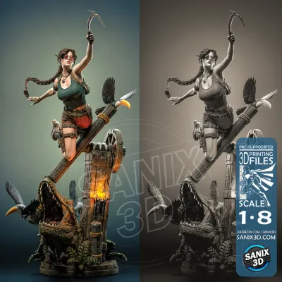 Tomb Raider : Legacy of Atlantis - Lara Croft STL | SANIX3D