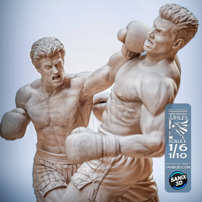 ROCKY vs. DRAGO - 3D Printing Files