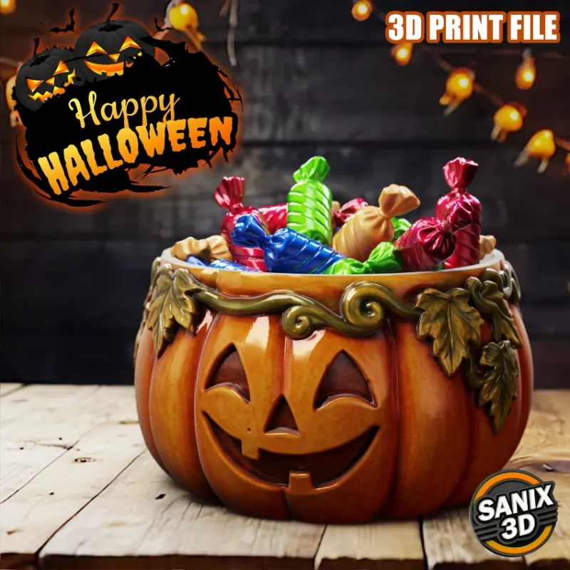 Halloween / Pumpkin candy bowl - STL Files