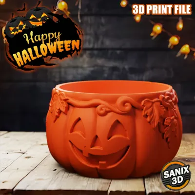 Halloween / Pumpkin candy bowl - STL Files