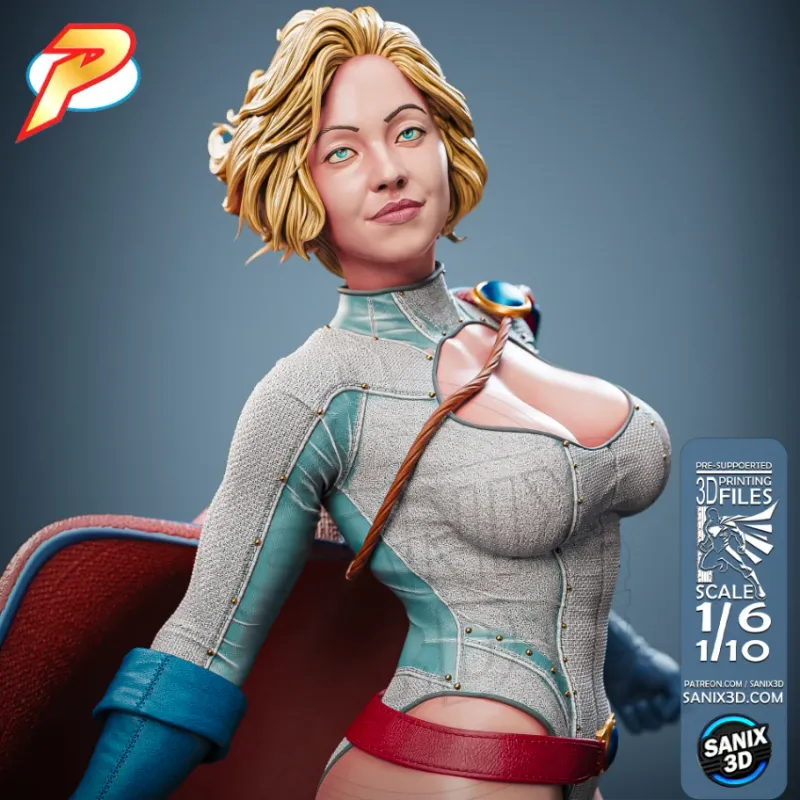 POWER GIRL - 3D Printing Files