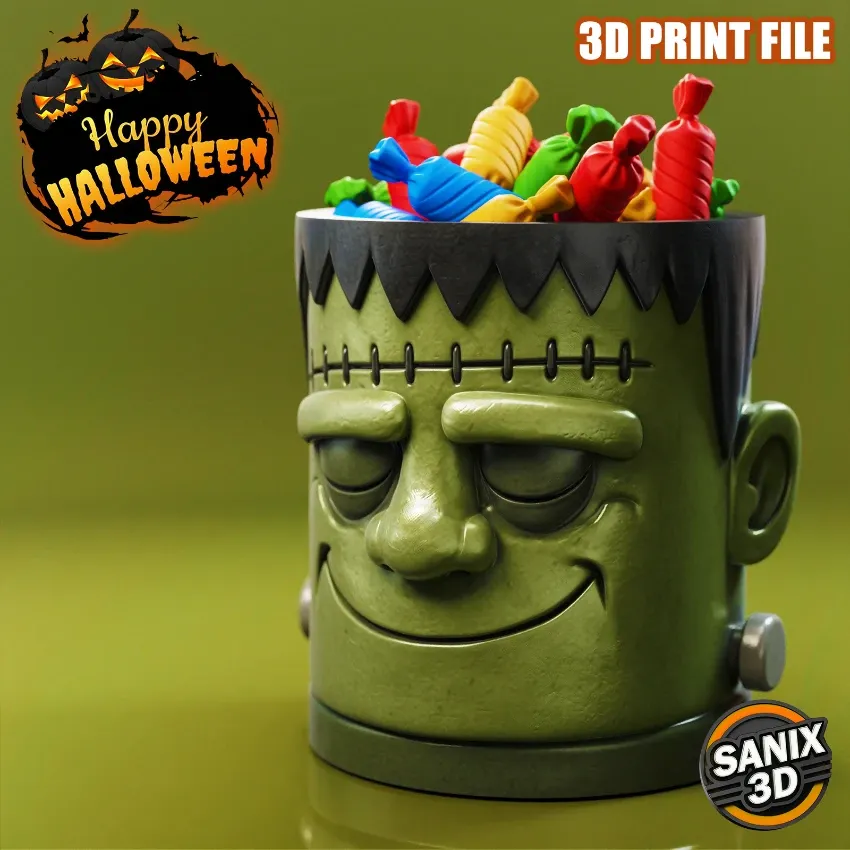 Halloween / Frankenstein candy bowl - STL Files