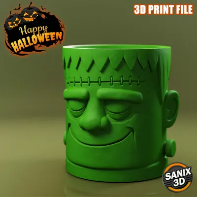 Halloween / Frankenstein candy bowl - STL Files