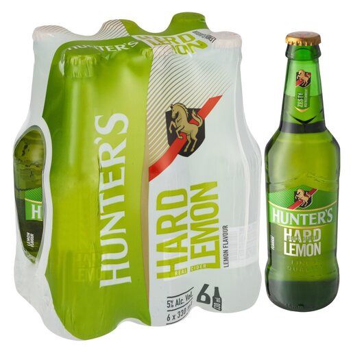 Hunters Hard Lemon 330ml - 6 Pack