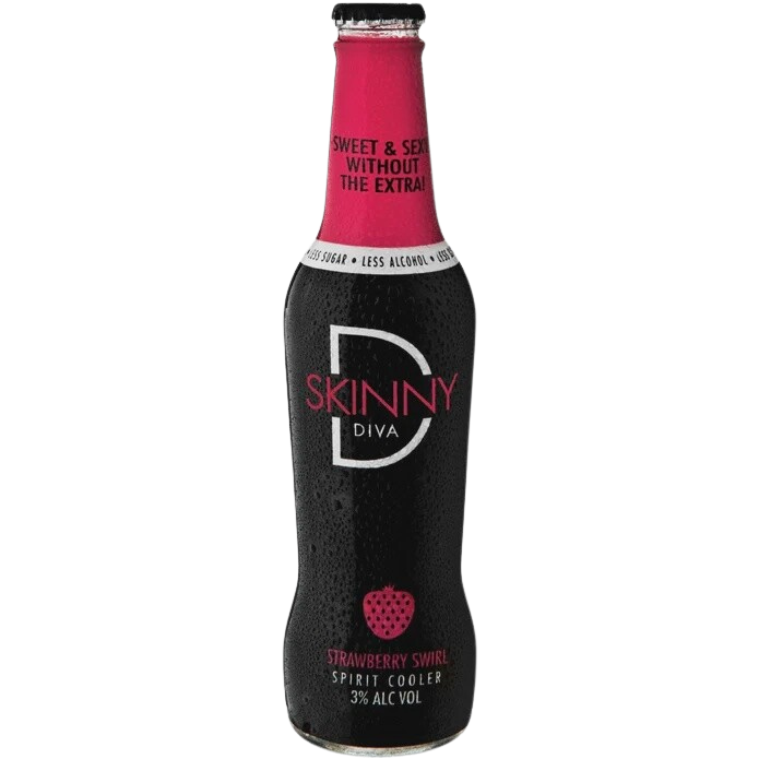 Skinny Diva Strawberry Liqueur 275ml 6 pack