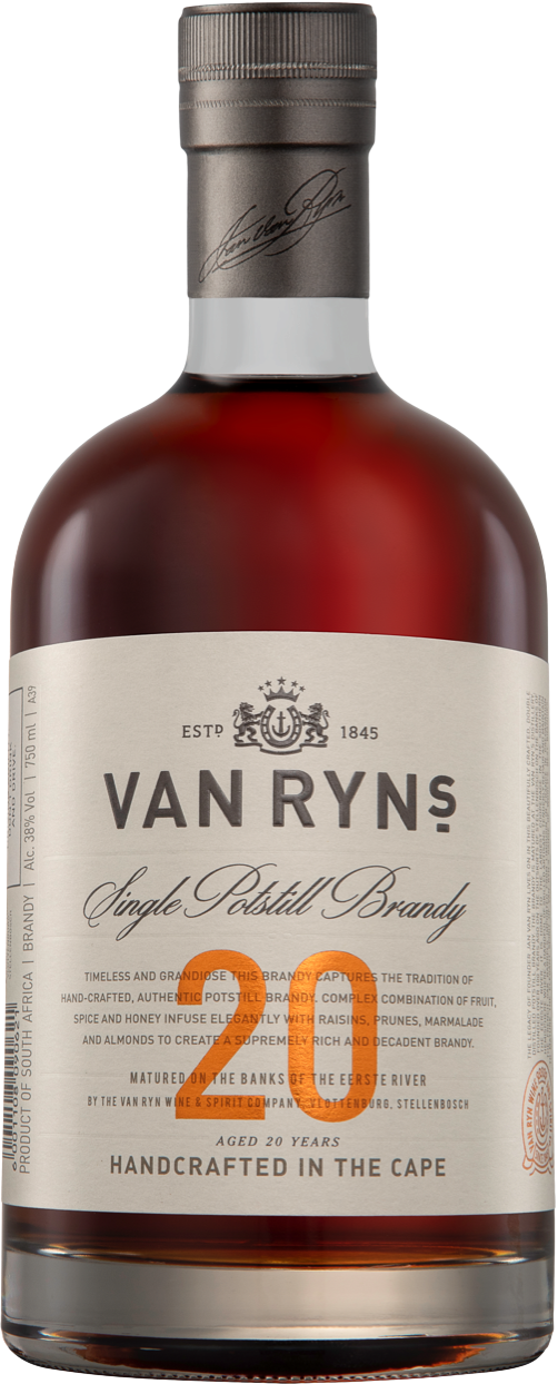 Van Rhyns Single Potstill 20 Years Brandy 750ml
