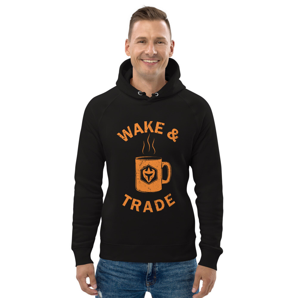 Orange Wake and Trade Unisex pullover hoodie