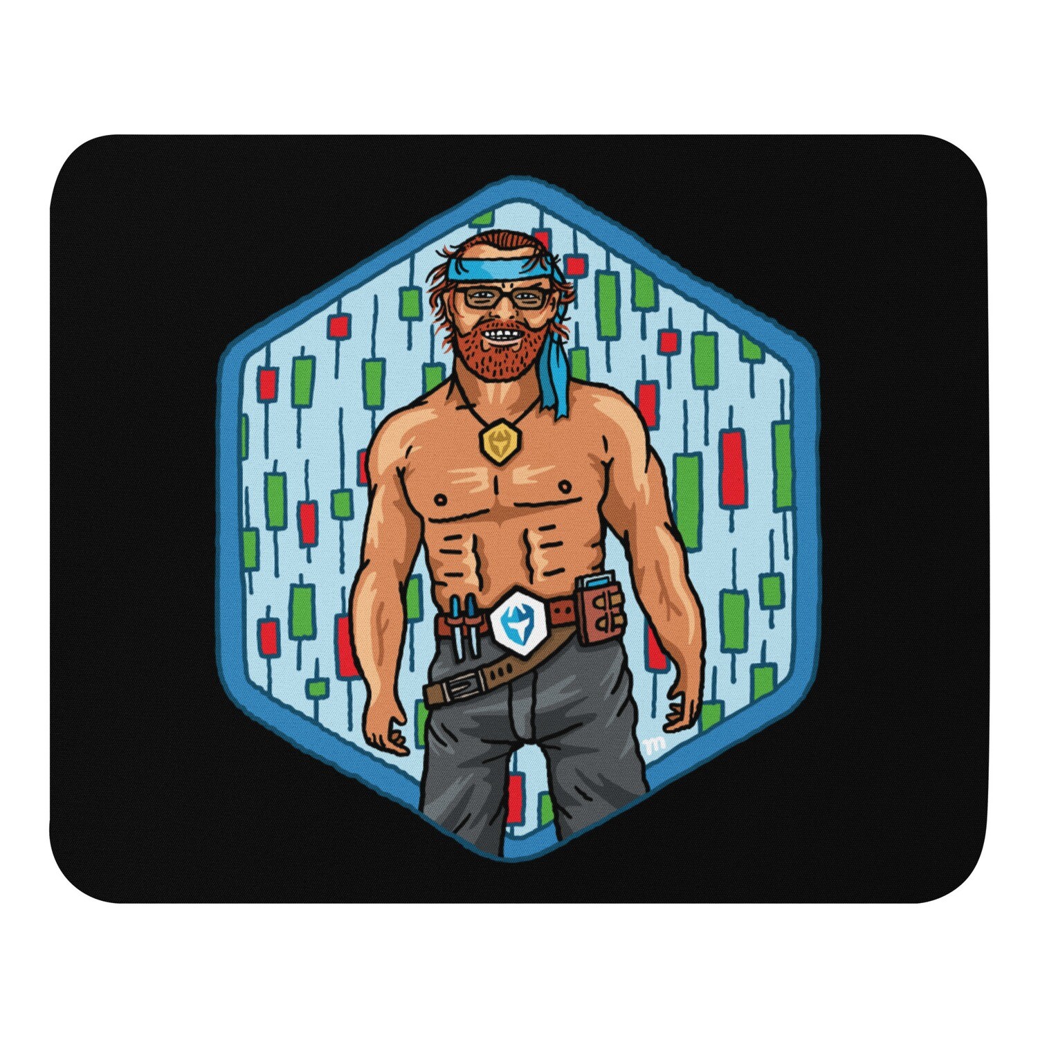Rambo Ross Candlestick Logo - Mouse pad