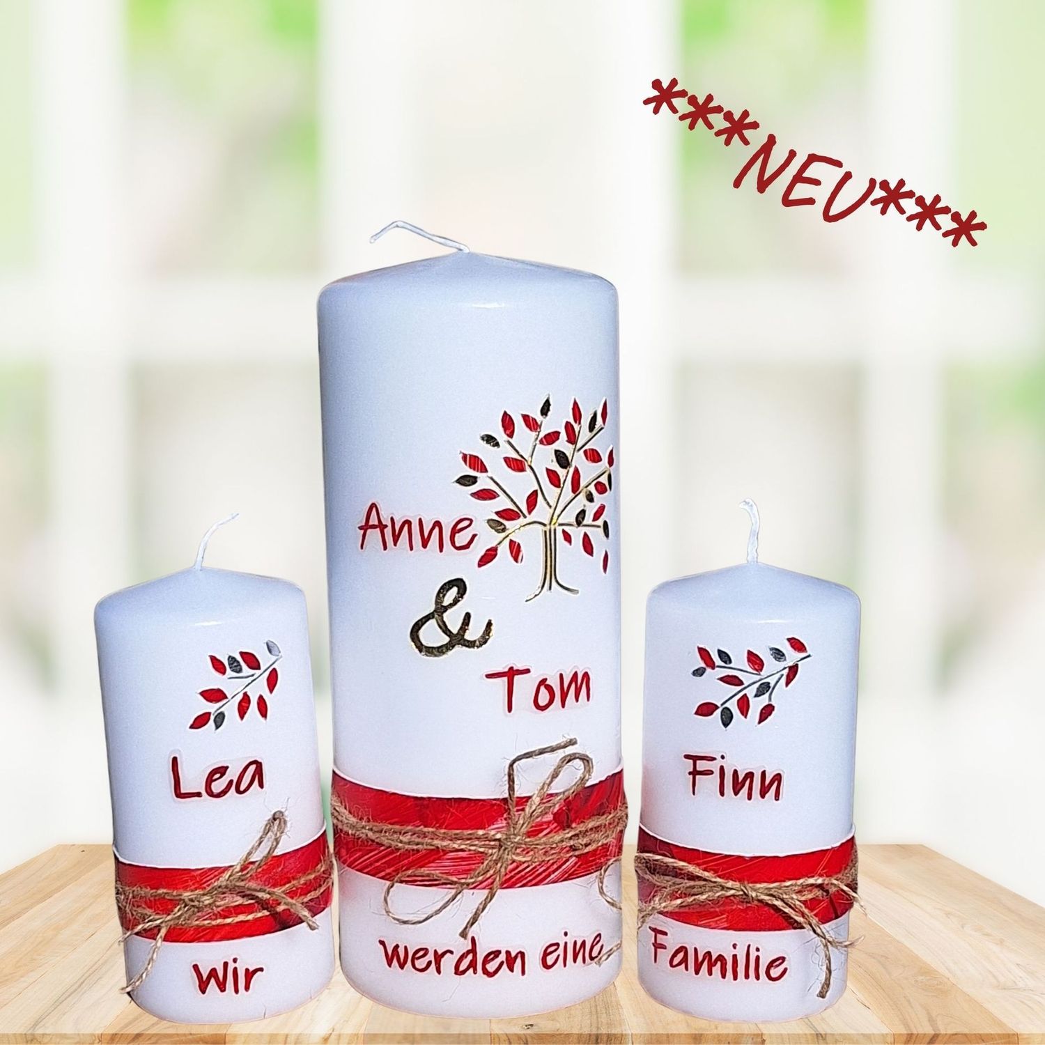 Familienhochzeitskerze