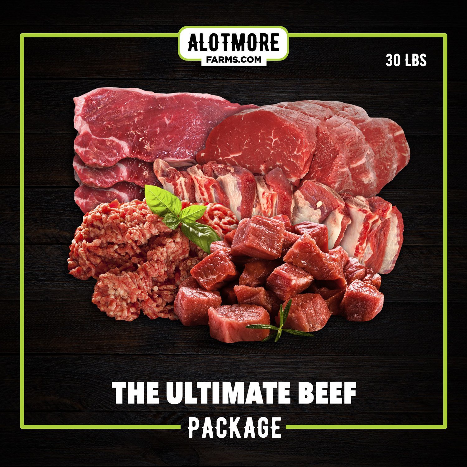 The Ultimate Beef Package (30lbs)