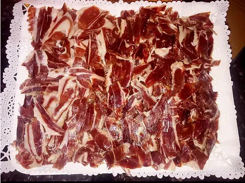 Bandeja Jamón Paleta ibérica a mano