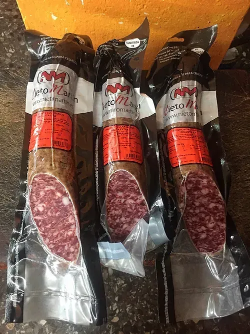 Salchichón cular Ibérico Bellota Guijuelo medias piezas 0.750 gr