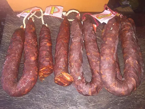 Chorizo Corla dulce o picante Bierzo Santa Cruz de Montes