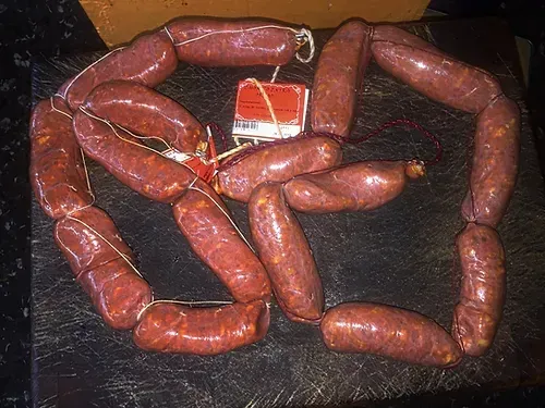 Chorizo fresco dulce o picante del Bierzo
