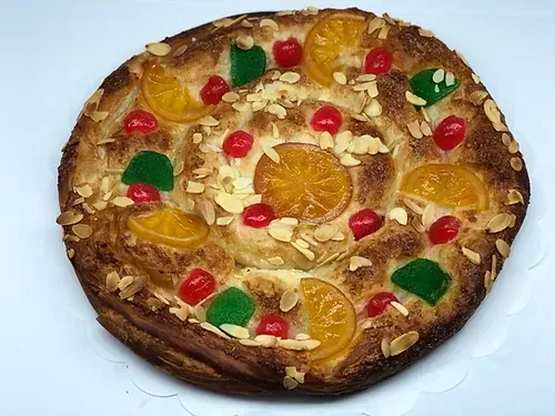Ensaimada fruta confitada