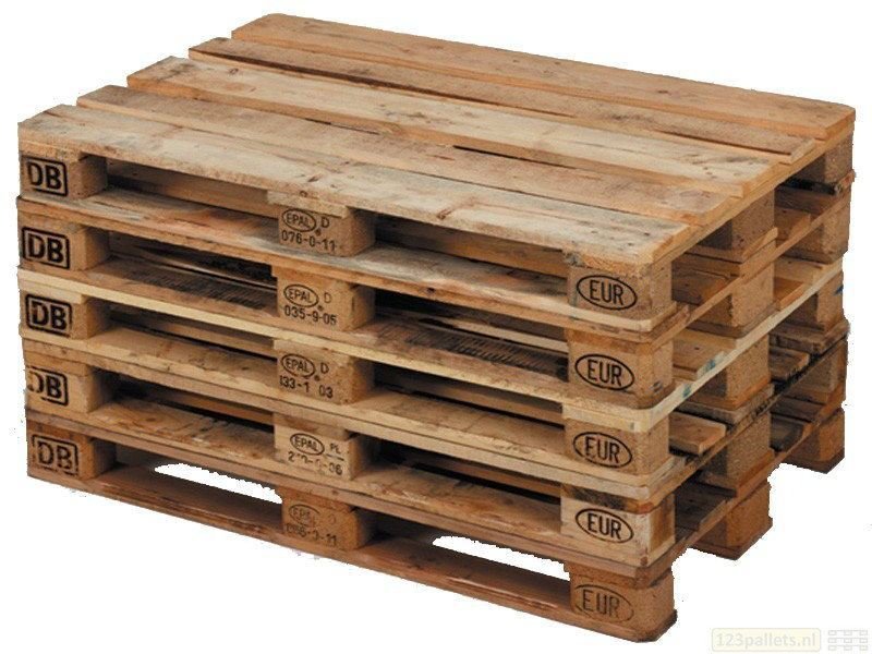 EPAL 31.50&quot; × 47.24&quot; H-T Four Way Block pallet