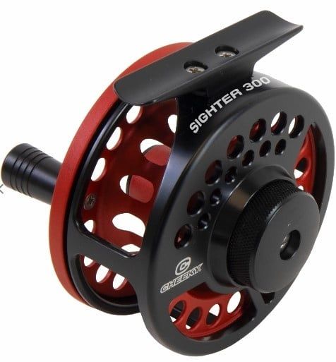 Cheeky Sighter Fly Reel, Color: - Black/Ruby, Size: 300