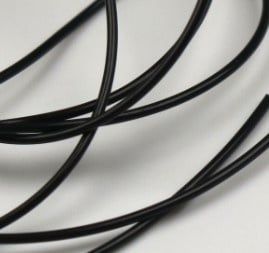 Hareline Midge Tubing, Color: Black