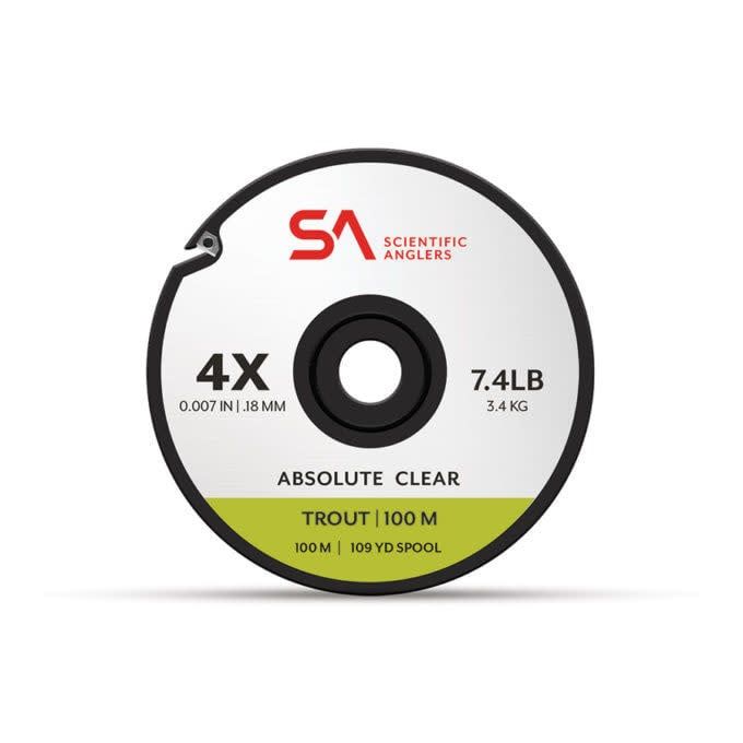 SA Absolute Trout Tippet  100m Spool, Size: 3X