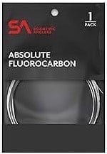 SA Absolute Fluorocarbon Trout Leader, Color: Single Pack 9', Size: 3X