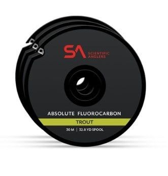 SA Absolute Fluorocarbon Trout Tippet , Size: 2X