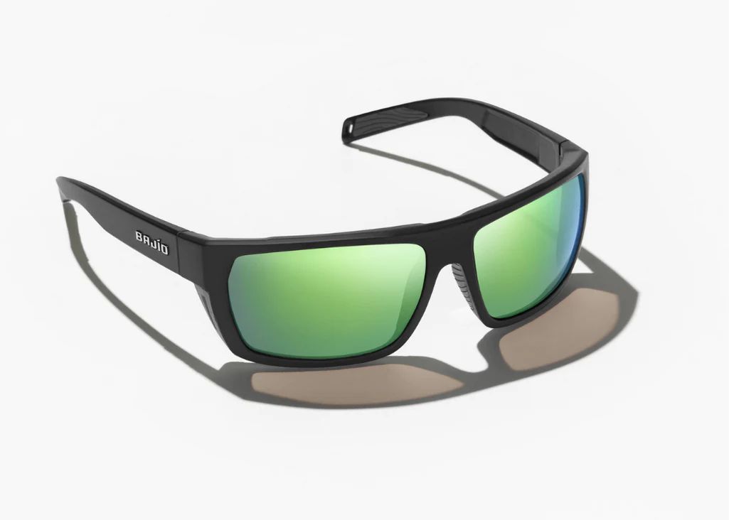 Bajio Palometa , Color: - Black Matte, Size: - Green Mirror Glass
