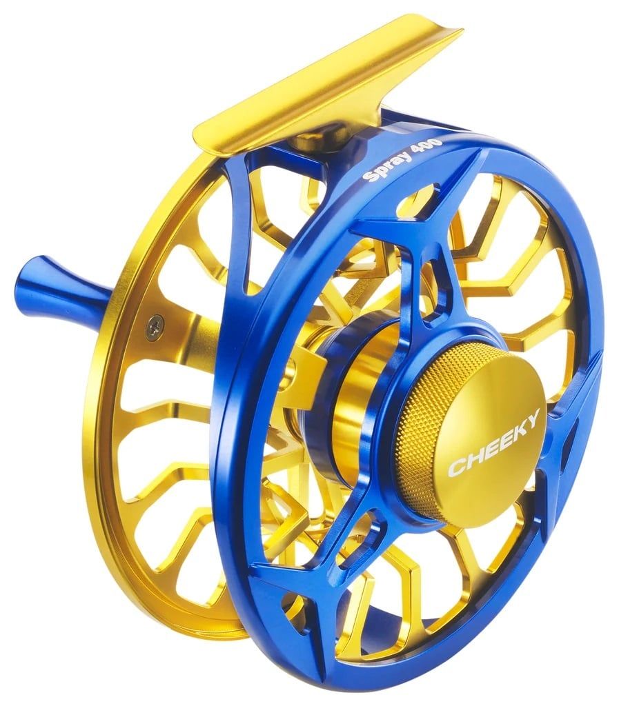 Cheeky Spray Reel, Color: - Electric Blue/ Gold, Size: 400 (7-9wt)