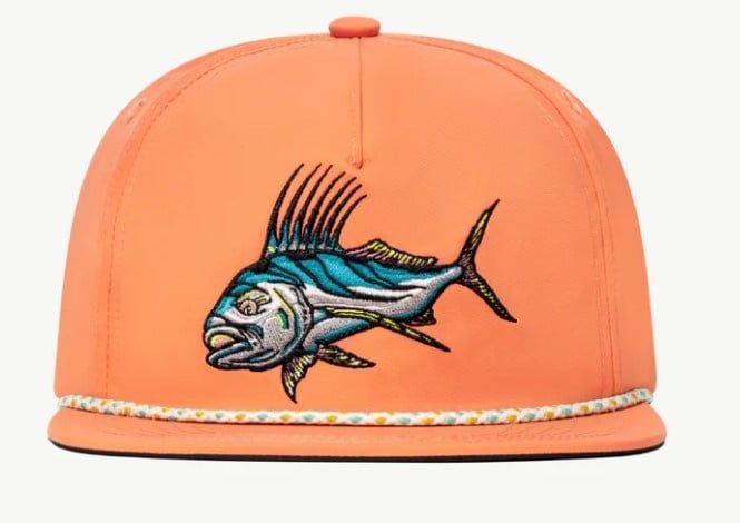 Bajio Flat Brim Performance Hat, Color: - Roosterfish