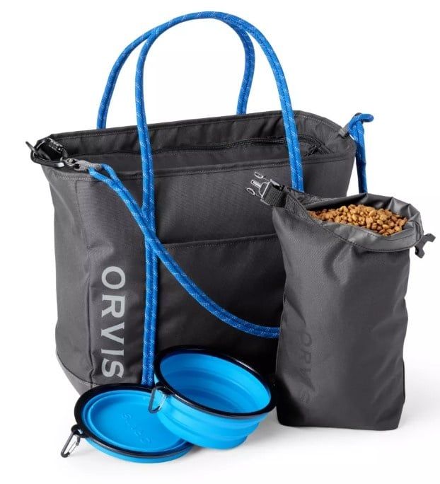 Orvis Tough Trail Dog Travel Tote Kit, Color: Asphalt