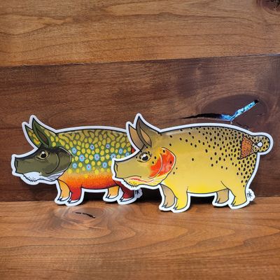 Nate Karnes Pig Sticker - 