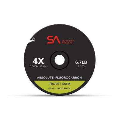 SA Absolute FluorocarbonTrout Tippet  100m Spool
